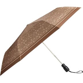 Coach Women's Signature C Umbrella, LH/Tan Multi