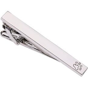 STJARNA Cat Paw Tie Clip for Men Stainless Steel Unique Tie Bar Personalized Gift