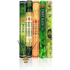 Hem Incense Forest Cedar Pine Rain Forest First Rain 5 x 20, 100 Sticks…