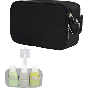 Toiletry Bag For Men, Travel Essentials Shaving Dopp Kit Bathroom Bag Hanging Shower Bag For Camping Outdoor, Father's Gifts, Dad's gift, Black