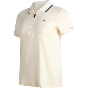 Spyder Womens Golf Shirt - Quarter Zip Golf Polo Tennis Top, UPF 30+ Sun Protect Moisture Wicking Polo Shirts for Women