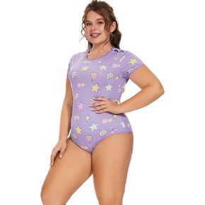 Romper Onesie Pajamas Bodysuit Cute Print Onesie Sleepwear Tops – Diamond Pattern