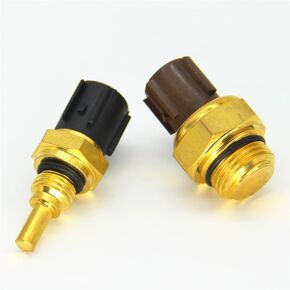 Original Quality Made in Japan Coolant Temp Sensor with Engine Radiator Cooling Fan Switch 37760-P00-003 37870-PJ7-003 fit for 1992-2006 Honda Accord Civic CR-V Element Odyssey, Acura CL (Pack of 2)