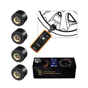 مجموعة مستشعر TPMS من 4 لـ GM 315MHz استبدال مستشعر ضغط الإطارات لـ Chevy Silverado GMC Cadillac Buick استبدال#13598771 13598772 13586335 13581558 أجهزة استشعار خارجية مع أداة توصيل 1 TPM