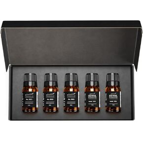 AirScent Perfume Dupe Fragrance Oil Gift Set - Pure Bliss Fragrances - 10 mL, 0.34 fl oz Diffuser Oil Set Inspired by Baccarat Rouge, Creed-Aventus, Coco-Chanel, Santal 1033 and Santal 1026
