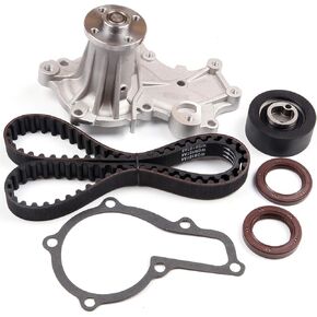 ECCPP Timing Belt Kit with Water Pump Compatible For 1989-1993 1995 For Geo Tracker l4 1.6L,1989-1995 For Suzuki Sidekick l4 1.6L TCK164 TCK164P AW5058