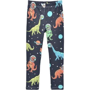 CaTaKu Girls Animals Leggings Toddler Kids Floral Athletic Tights Pants for Girls 4-10 Year