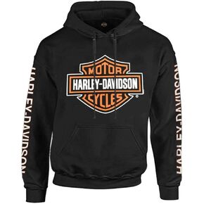 Harley-Davidson Men's Large Bar & Shield Logo Pullover Hoodie, Black