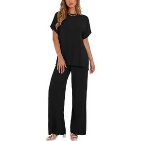 Dowerme Women Summer Closy 2025 Casual 2 قطعة ملابس مضلعة مجموعة صالة متماسكة