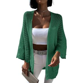 Dokotoo Lightweight Cardigan Oversized Loose 2025 Vacation Spring Summer Cardigan Trendy Beach Crochet Sweaters