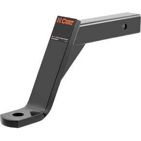 Curt 45100 Class 3 Trailer Hitch Ball Mount ، مستقبل 2 بوصة ، 5000 رطل ، ثقب 1 بوصة ، قطرة 8 بوصة ، أسود