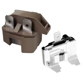 Refrigerator Freezer Compressor Start Relay and Overload Protector Kit for Frigidaire Gibson GE Whirlpool Ropper Kenmore Replaces 4387913 4241370 7020935 4387766 4387836