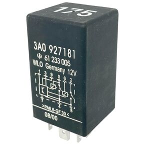 1-Pack 175 3A0927181 Relay - 12VDC 30A 8-Pin SPDT Automotive Relay - Compatible with VW & Audi (for Golf, Passat, A4) - Fixes Fuel Pump Failures & Radiator Fan Overheating