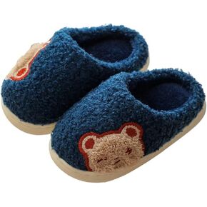 Dubuto Toddler Slippers Kids Girls Boys Bunny Rabbit Animal House Slippers أحذية دافئة ناعمة للانزلاق للأحذية الداخلية والخارجية