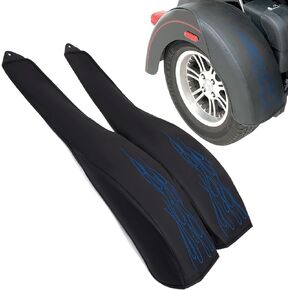 Flame Rear Trike Fender Bra for Harley Tri Glide Ultra Classic FLHTCUTG 2009-2023, Street Glide Trike FLHXXX 2010-2011, PU Leather