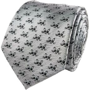 Cat Lover Gift - Cat Necktie & Tie - Veterinarian Gift, Multi