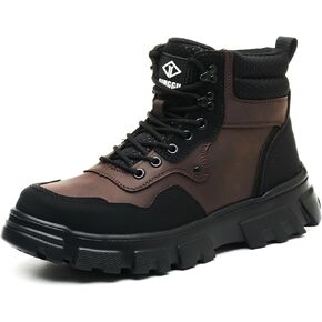 Steel Toe Boots for Men Safety Mens Work Boots Composite Toe Construction Shoes Botas De Trabajo Para Hombre