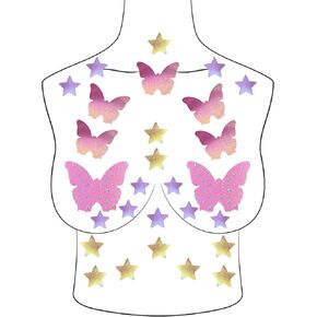 Body Stickers Rave Pasties Nipple Covers Festival Disposable Heart Star Pasty Pack