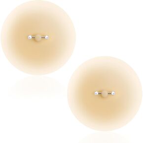 Silicone Nipple Covers with Fake Nipple Piercing 2Pcs Reusable Nude Nipple Pasties Waterproof Sticky Nipple Covers for Women