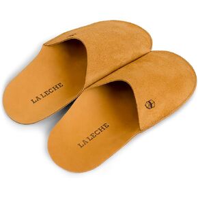 La Leche, Minimalist Slippers for Men, Shoes for Home, Indoor-friendly Slippers, Full Grain Leather, Handmade in Kuwait