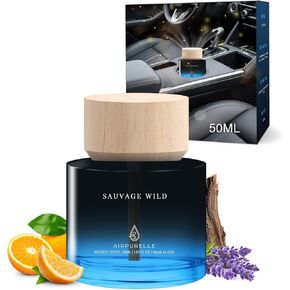 معطر الهواء للسيارة لوسائل النشر للسيارات - ناشر زيت العنبر الأساسي لعبر الفانيليا الطويلة من أجل CA R ، 1.7 Fl Oz/50ml للسيارات للنساء المصنوعة في الولايات المتحدة الأمريكية