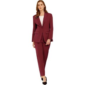 Womens Suit 2 Piece Slim Fit Outfits Suits Professional Blazer with Pants Dressy Casual Suiting Business Office Sets for Work