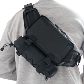 Anti Theft Sling Crossbody Bag, Design for Travel, 6L travel sling bag, anti-theft bag, TSA lock, waterproof bag, secure storage, compact travel bag, stylish sling bag, crossbody sling bag