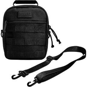 BARRERA warriors- Mini Crossbody bag for men, travel side bag, Handbag Adjustable Bag, Sling bag for men, tactical Shoulder bag, tactical molle pouch, travel cross body (Black).
