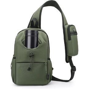 lightweight travel sling bag unisex short trip crossbody bags small hiking backpack chest bag with water bottle holder