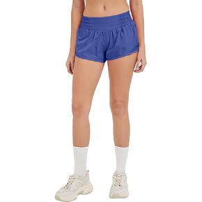 MCEDAR Women's Athletic Shorts for Gym Workout Shorts 2.5" Quick-Dry Lightweight Running Short with High Waisted Zip Pockets
