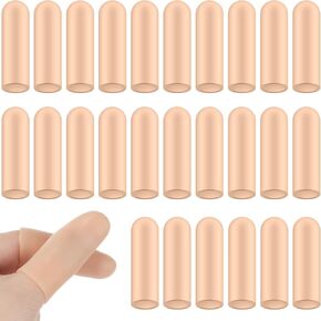 26pcs حماة إصبع السيليكون ناعمة الهلام ناعمة أصابع صغيرة الأكمام حماية الإبهام للأصابع تكسير التهاب المفاصل وتخفيف الألم (لون البشرة)