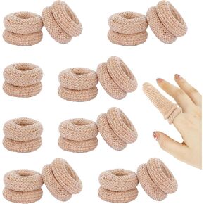 20pcs ضمادات إصبع مرنة ، وحماة الإبهام القابلة لإعادة الاستخدام للجروح ، وأغلفة أصابع الأصابع للحدائق ، والطبخ ، وصياغة لون البشرة