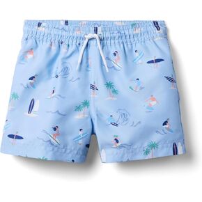 Janie and Jack Boys' Printed Swim Trunk (Toddler/Little Big Kid)