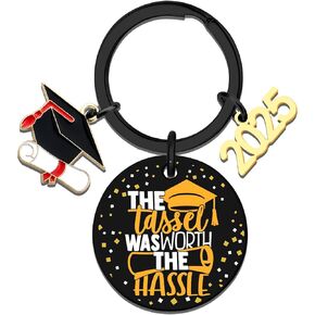 2025 Tassel Graduation Gifts for Her Him Class of Cool 2025 Graduation Gifts for University College Middle High School Student grad gift for Teen Boys Girls Nurse Masters Tassel Keychain