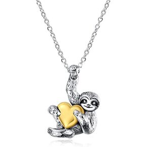 CJIAYUJEW Sloth Necklace for Women - Stylish Cute Animal Charm Pendant Necklace Jewelry