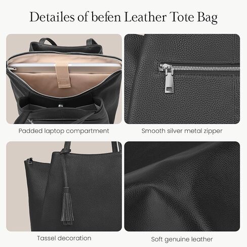 حقيبة حمل جلدية حقيقية من أجل النساء ، حقائب الكمبيوتر المحمول للنساء حقائب الكتف مع حقائب اليد مقصورات in Kuwait