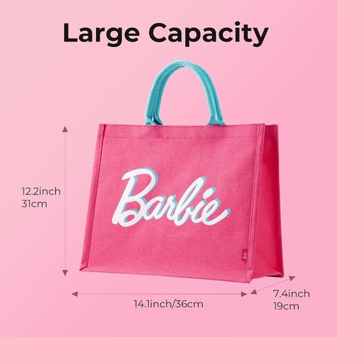 حقيبة حمل Miniso Barbie ، حقيبة حمل كبيرة للنساء ، حقيبة أعمال التسوق للأزياء ، الحاضر لعيد الميلاد ، الشاطئ ، حفل زفاف in Kuwait