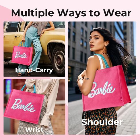 حقيبة حمل Miniso Barbie ، حقيبة حمل كبيرة للنساء ، حقيبة أعمال التسوق للأزياء ، الحاضر لعيد الميلاد ، الشاطئ ، حفل زفاف in Kuwait