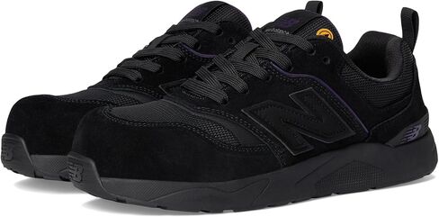 New Balance Women's Elite Lite Static Dissipative Medium Composite Toe, Industrial Work Shoe Lightweight & Slip Resistant, Black/Purple, 7.5 in Saudi Arabia