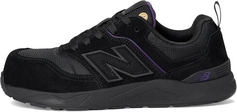 New Balance Women's Elite Lite Static Dissipative Medium Composite Toe, Industrial Work Shoe Lightweight & Slip Resistant, Black/Purple, 7.5 in Saudi Arabia