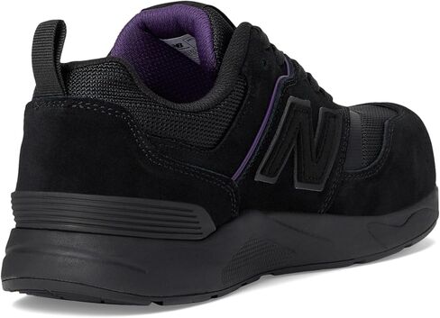 New Balance Women's Elite Lite Static Dissipative Medium Composite Toe, Industrial Work Shoe Lightweight & Slip Resistant, Black/Purple, 7.5 in Saudi Arabia