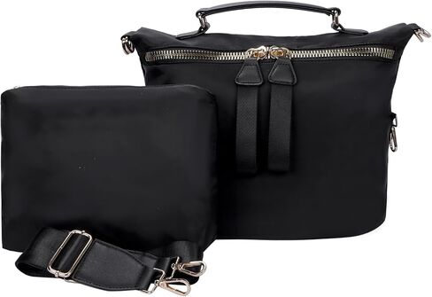 حقيبة كتف من نايلون نايلون كروس سعة كبيرة وزنها حقيبة كتف السفر مع كيس ماكياج in Kuwait