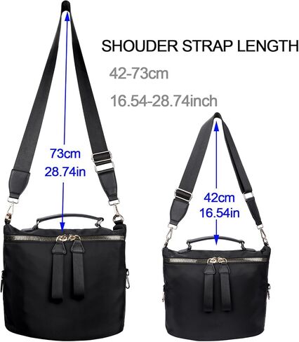 حقيبة كتف من نايلون نايلون كروس سعة كبيرة وزنها حقيبة كتف السفر مع كيس ماكياج in Kuwait