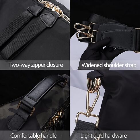 حقيبة كتف من نايلون نايلون كروس سعة كبيرة وزنها حقيبة كتف السفر مع كيس ماكياج in Kuwait