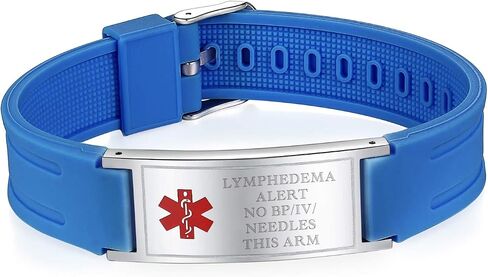LinnaLove Sports Medical Alert Bracelets for Men & Women Silicone ID Band Suitable for Summer in Kuwait