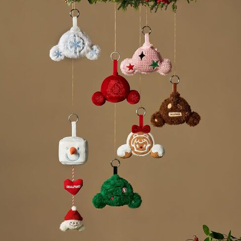 POP MART SKULLPANDA Wishing Time Series Plush Pendant, 6PCs Blind Box Figures, Random Design Action Figures Collectible Toys Home Decorations, Holiday Birthday Gifts, Whole Set in Kuwait