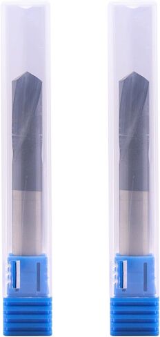 BestParts قطعتان من مثقاب البقع من الكربيد الصلب عالي الأداء - مطلي بـ AlTiN، 120 درجة، 2 فلوت، مثقاب نقطي، قطر عرقوب 3/16 بوصة، طول الناي 3/4 بوصة، الطول الإجمالي 2 بوصة in Saudi Arabia