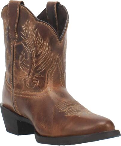 Laredo Womens Tori Round Toe Casual Boots Ankle Low Heel 1-2" - Beige, Brown in Saudi Arabia