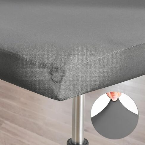 4PCS Bar Stool Slipcovers,Stretch Chair Cover with Backrest Cover,Stretch Removable Covers for Short Swivel Chair Dining Chair,Bar Stool with Backrest (No Chairs),Black in Kuwait