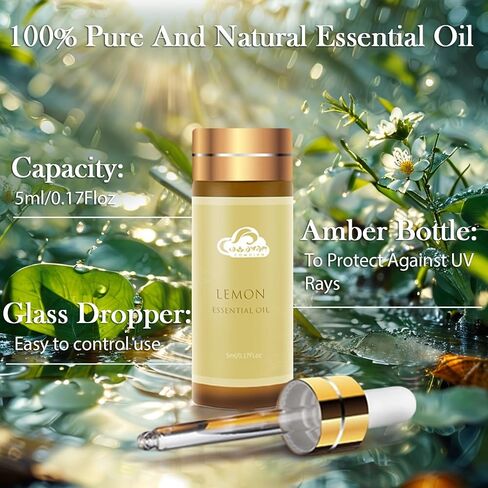 Fragrance Essential Oils Set - 14pcs, Aromatherapy Oils for Skin, Diffusers, Home Care, Humidifier Laundry, Candle Making - Tea Tree, Sandalwood, Lavender, Vanilla, Eucalyptus and More (5mL) in Saudi Arabia